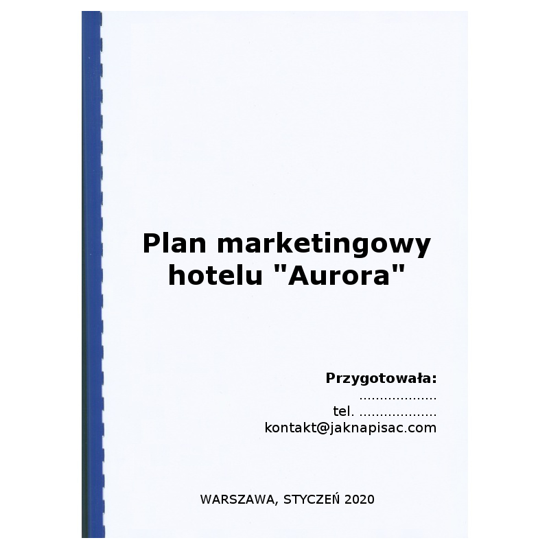 Plan marketingowy hotelu "Aurora"