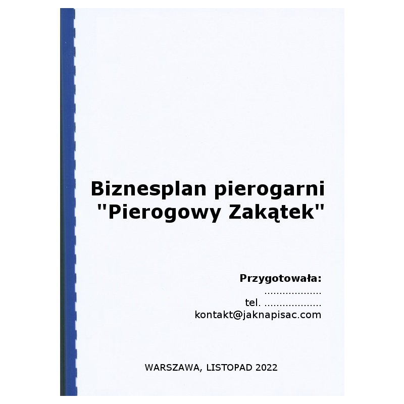 Biznesplan pierogarni