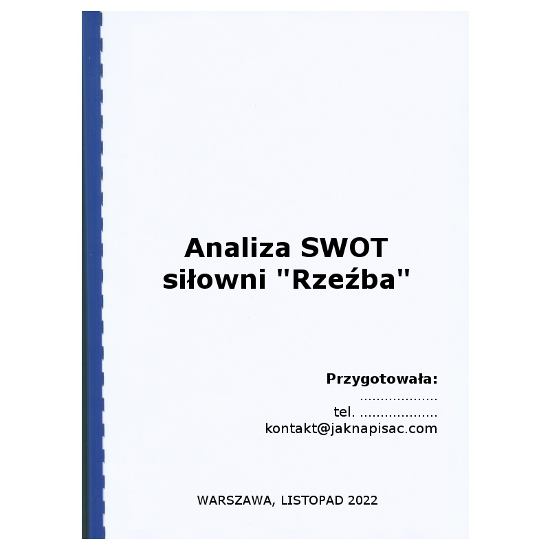 Analiza SWOT siłowni "Rzeźba"