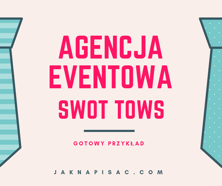 Analiza SWOT TOWS agencji eventowej "6points"