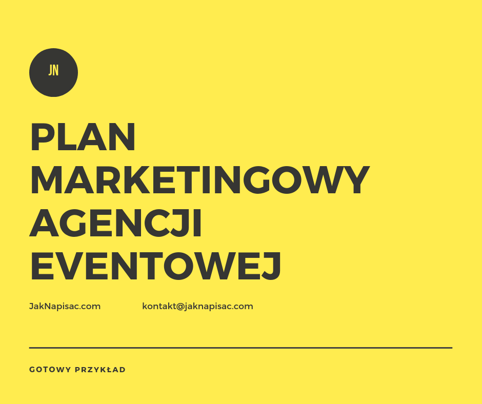 Plan marketingowy agencji eventowej "6points"