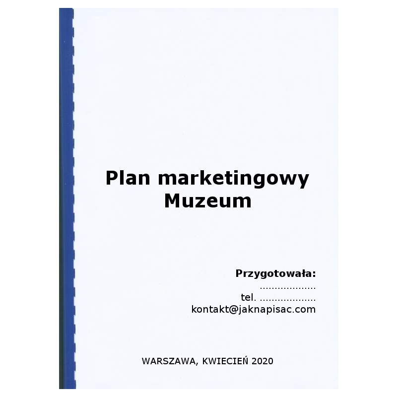 Plan marketingowy muzeum