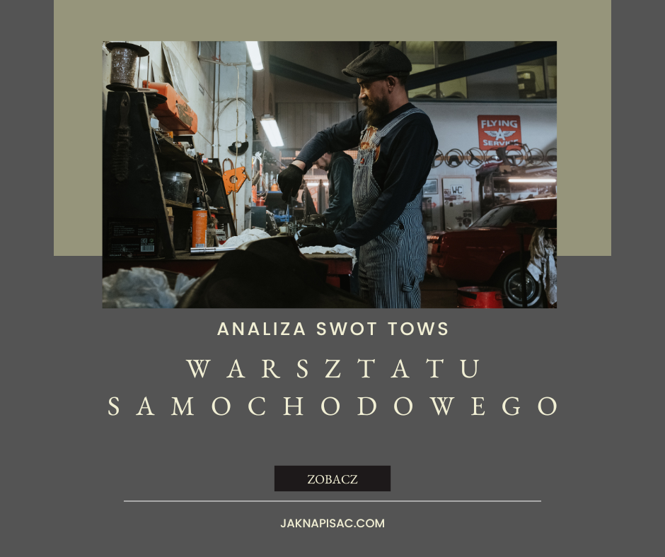 Analiza SWOT TOWS warsztatu samochodowego „Primo”