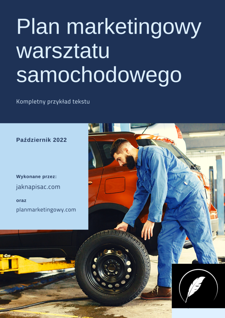 Plan marketingowy warsztatu samochodowego „Primo”